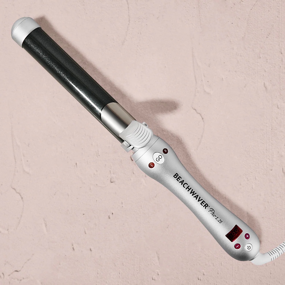 The Beachwaver Co. Pro 1.25 Silver and Black Curling Iron